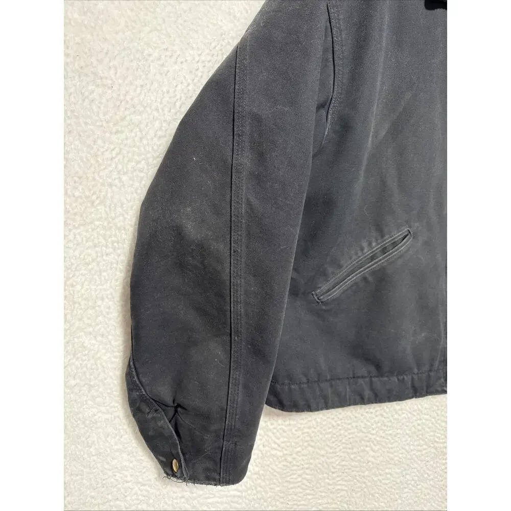 Carhartt Detroit 2XL Jacket J01 BLK 52 Regular Blanket Lined USA Union Made